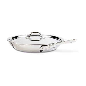 All-Clad D3 Stainless-steel Metal Fry Skillet with Cover