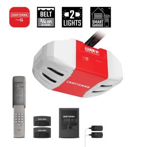 CRAFTSMAN 3/4 Hps myQ Intelligent Belt Drive Garage space Entry door Opener Wi-fi Compatibility CMXEOCG772