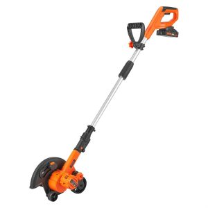 VEVOR Grass Edger, 20 V Power cell Powered Wireless Edger, 9-inch Blade Trimmer Grass Instrument with 3-Position Blade Depth, Power cell and Charging station Included