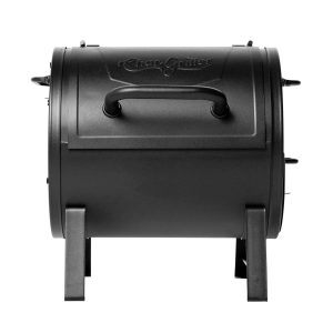 Char-Griller Compact Charcoal Barbecue and Side Fireplace Case 17-in W 52424