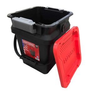 CRAFTSMAN Matte black Heavy Duty Tote with Latching Cover CMXXPBP