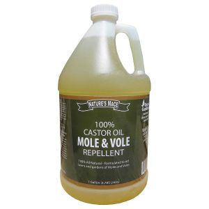 Nature’s Mace Mole & Vole Repellent 1 Gal Pure Castor Lubricant Concentrate Covers up to 20,000 Sq Ft.
