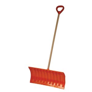Bigfoot 25 in. Orange D-Grip Poly Snow Pusher