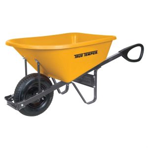 True Temper Poly Residential Wheelbarrow 6 cu ft.