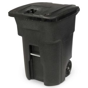 Toter Matte black Bear-Tight Wheeled Trash Can