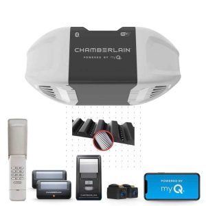 Chamberlain 3/4 HP Intelligent Quiet Belt Drive Garage space Entry door Opener B4505T
