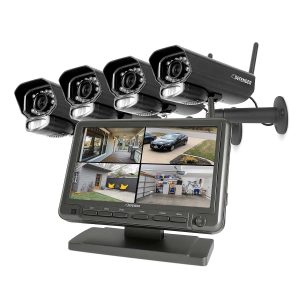 Defender PhoenixM2 Non Wi-Fi. Plug-in Power. Security Surveillance camera Unit with 7 Display Monitor and 4 Long-Range Night Vision Cameras