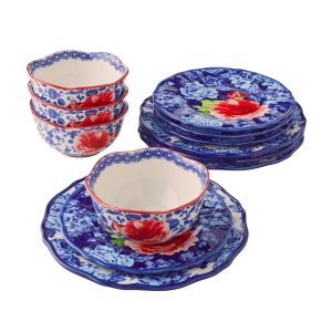 The Pioneer Woman 12-Piece Heritage Floral Dinnerware Kit