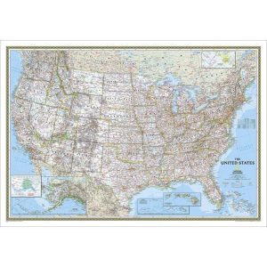 National Geographic United States Traditional Partition Map