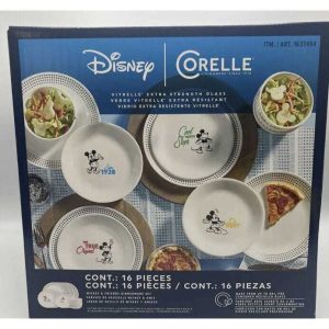 Corelle Vitrelle 16-Piece Dinnerware Set, Triple Layer Drinking glass and Chip Resistant