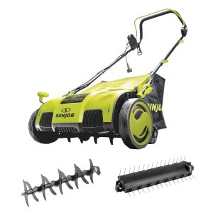 Sun Joe Powered Grass Dethatcher w/ Collection Sack