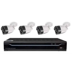 Cobra 8 Channel Surveillance DVR with 4 HD Cameras and Mobile Monitoring Capabilities