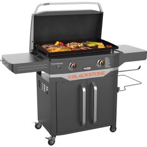 Blackstone ProSeries 2 Burner 28 Outside Storage cabinet Griddle with Hood