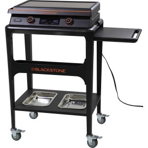 Blackstone E-Series 2-Burner 22 Powered Tabletop Griddle with Prep Cart