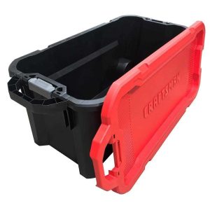 Craftsman 50-Gallon Matte black Tote with Latching Cover CMXXPBP50GTW