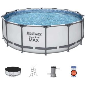 Bestway Metal Pro MAX Above Ground Round Swimming Pool Kit