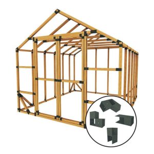 10 ft W x 20 ft D Custom DIY Greenhouse Set by E-Z Frames